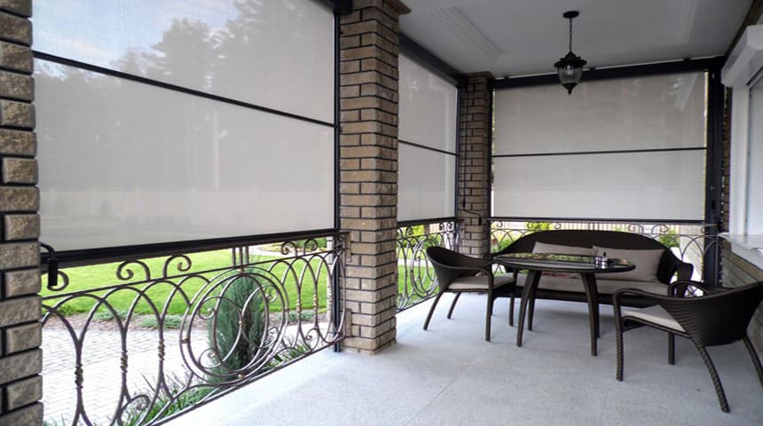 Properties of the vertical awning