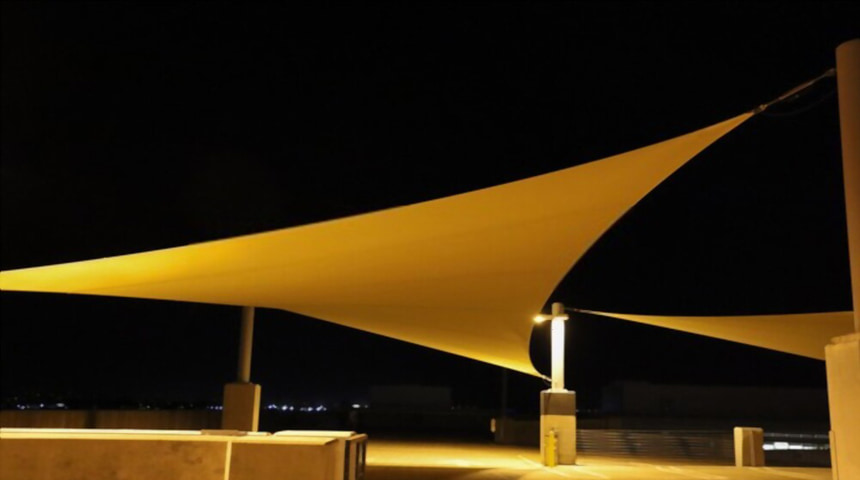 triangular sail awning