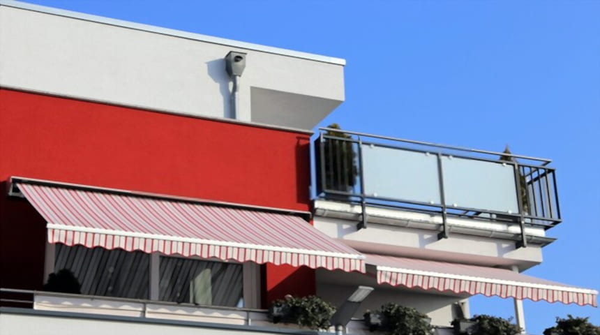 vertical awnings for balconies
