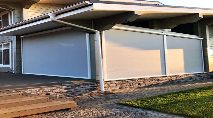vertical awnings for exteriors