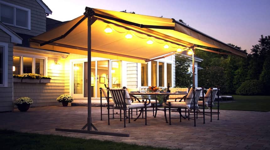 Sail awnings for patios