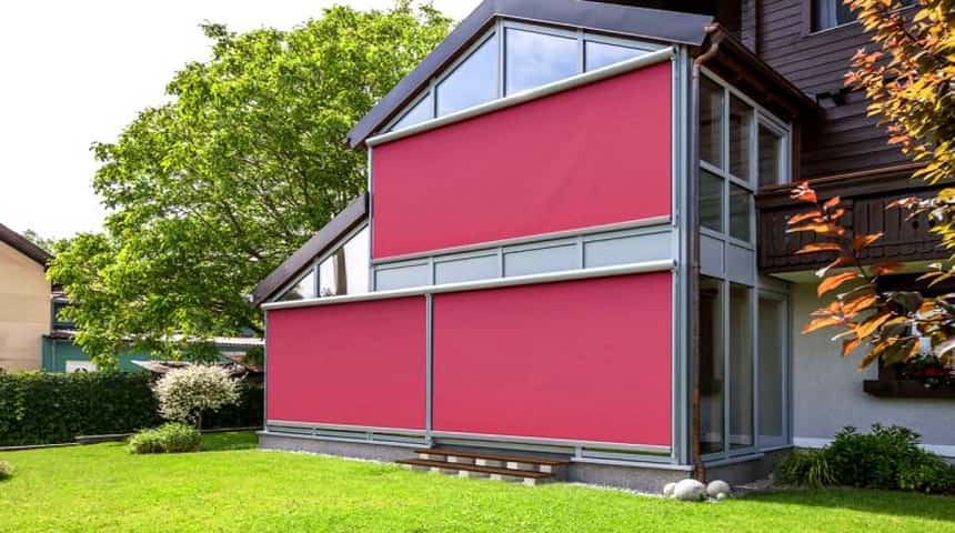 outdoor vertical awnings prices