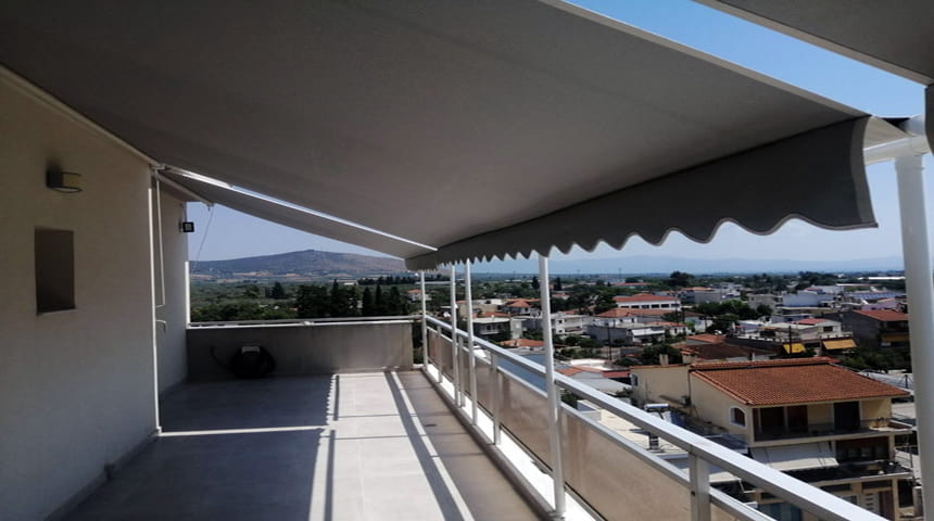 flat awnings for terraces